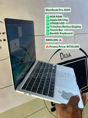 Laptop Apple MacBook Pro 2020 8GB Apple M1 SSD 256GB