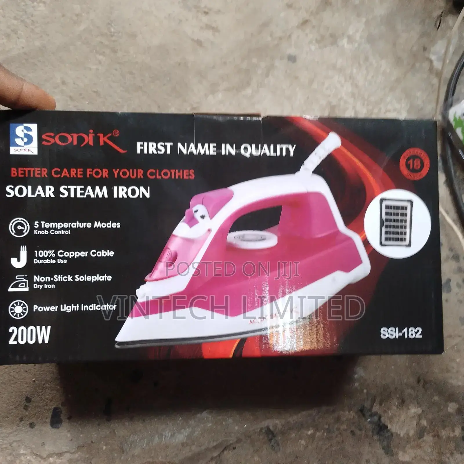 Solar Steam Iron