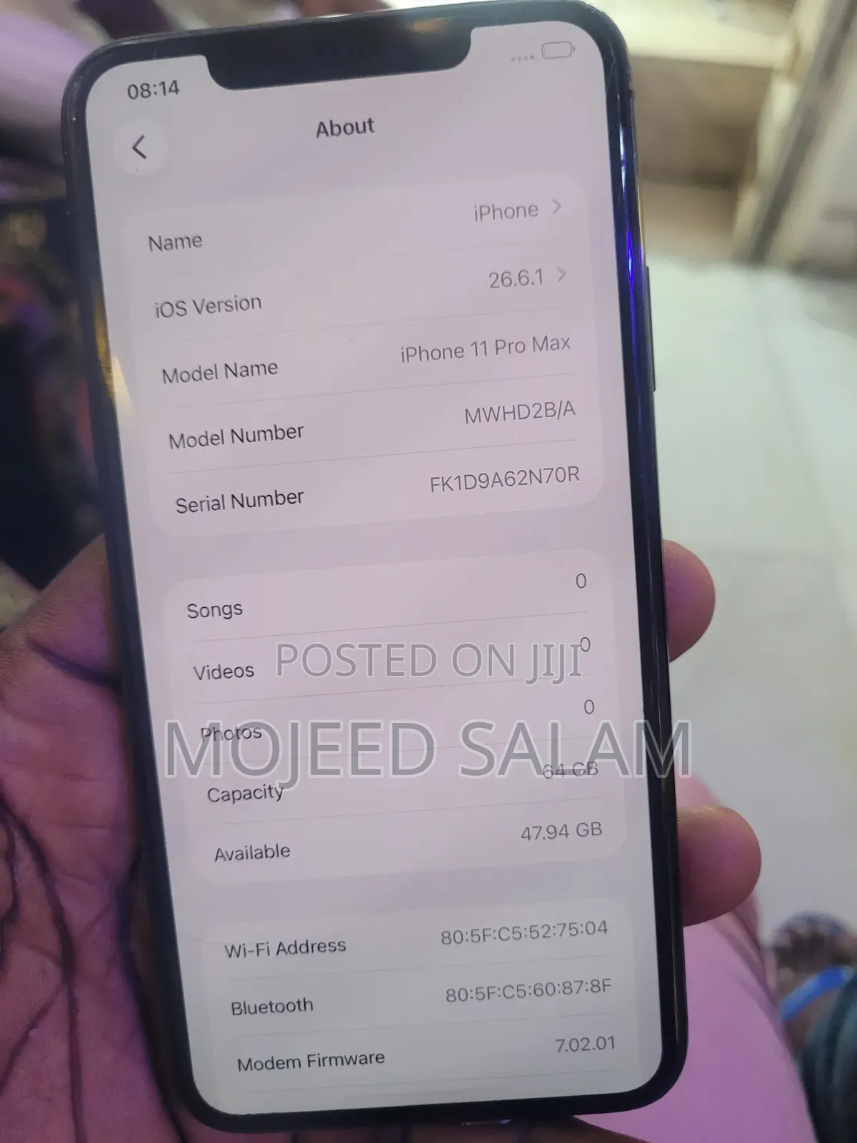 Apple iPhone 11 Pro Max 64 GB Black