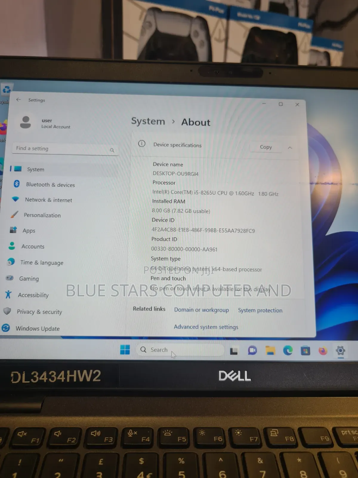 Laptop Dell Latitude 5300 8GB Intel Core i5 SSD 256GB