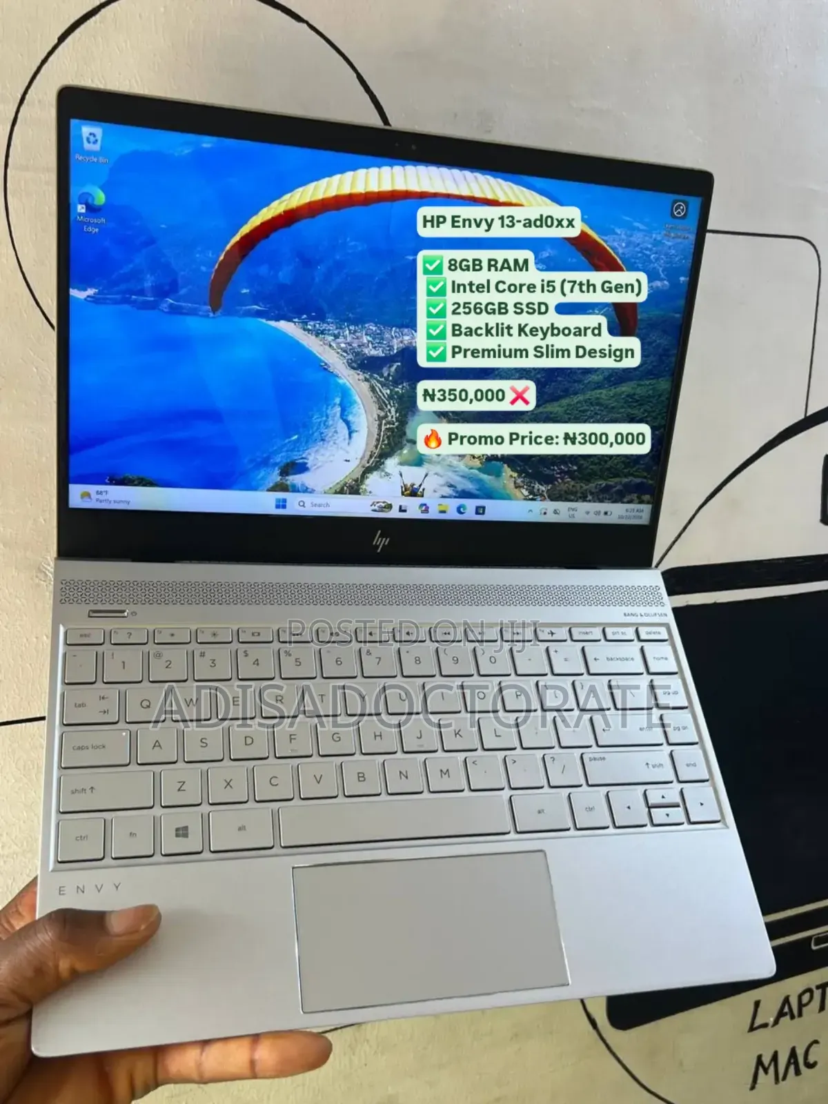 Laptop HP Envy 13 8GB Intel Core i7 SSD 256GB