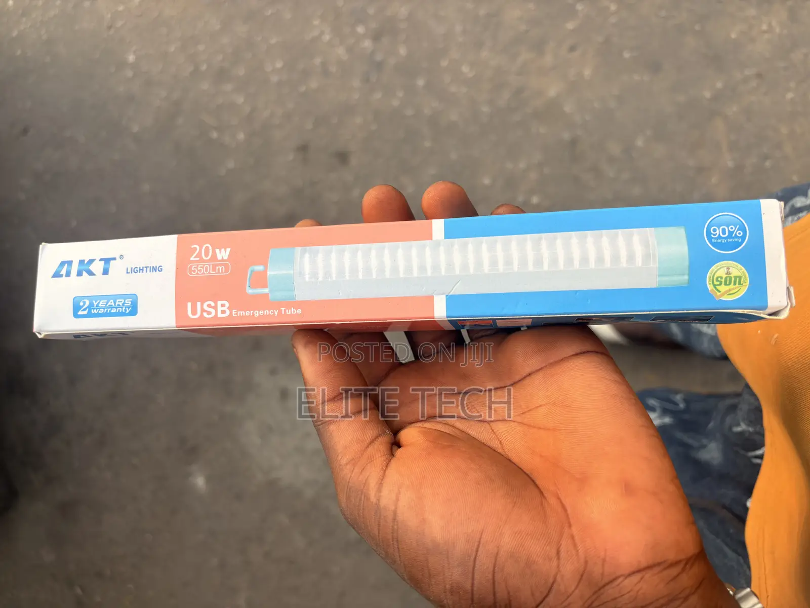 AKT 20W Rechargeable USB Emergency LED Tube Light (550 Lumens)