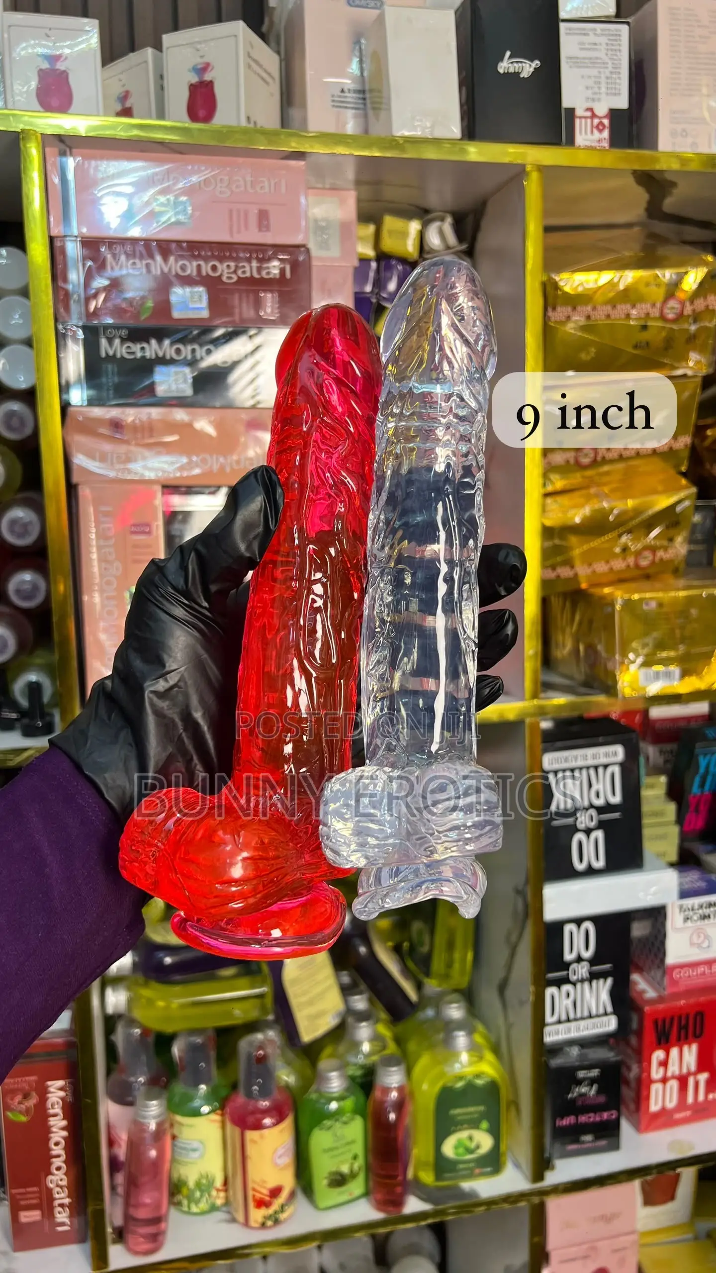 Silicon 9inches Mount Jelly Dildo