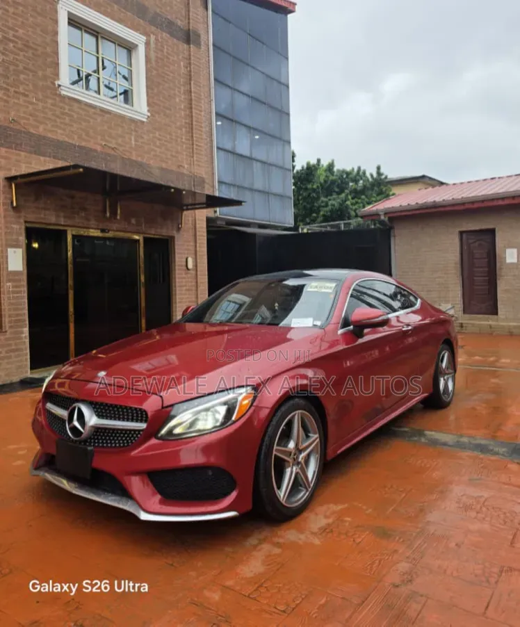 Mercedes-Benz C300 Base 4Matic Coupe AWD (2.0L 4cyl 7A) 2017 Burgundy