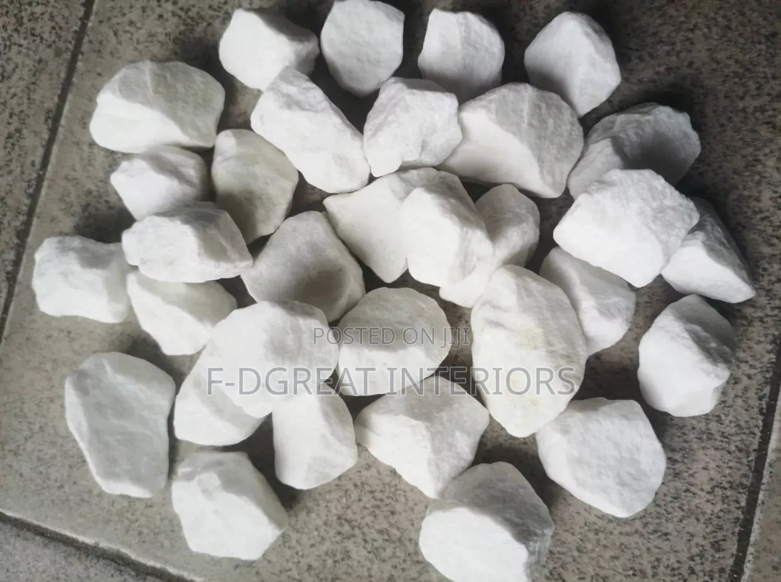 White Stone for Flower Pot