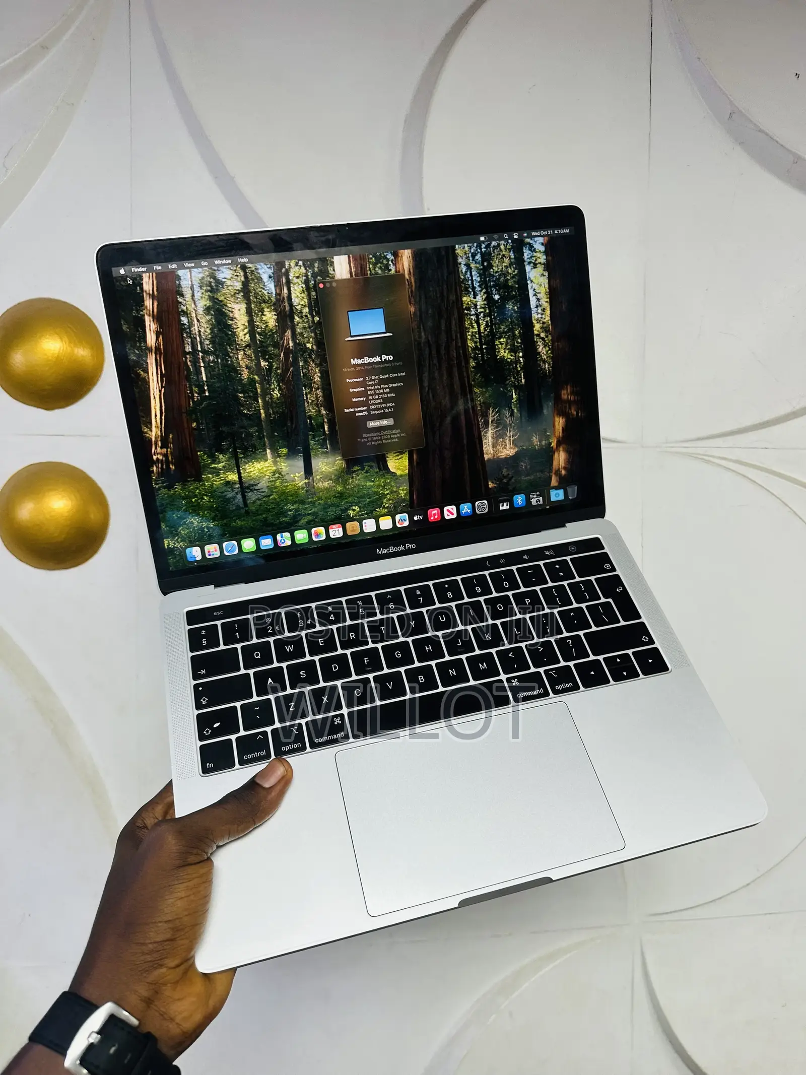 Laptop Apple MacBook Pro 2018 16GB Intel Core i7 SSD 256GB