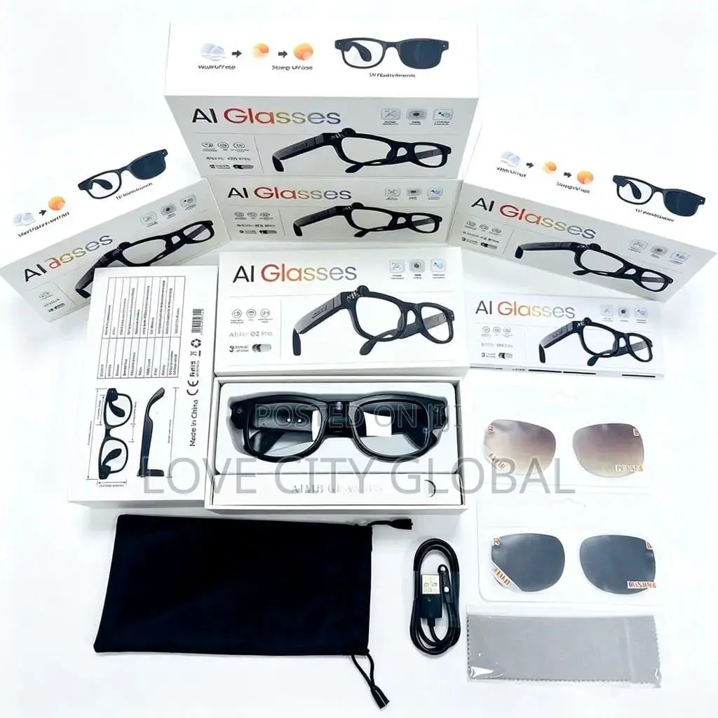 G2 Pro Ai Smart Glass 8MP 4K HD Camera Translate Chatgpt BT Cal 3 Lens