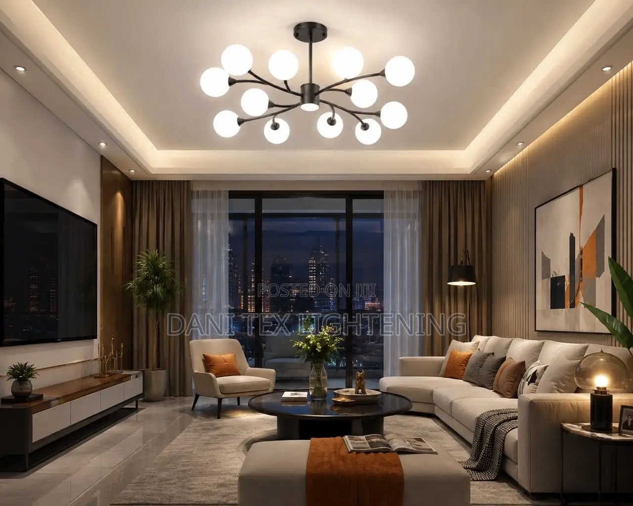 Modern Luxury Chandelier for Homes by 12 Has Led in Base