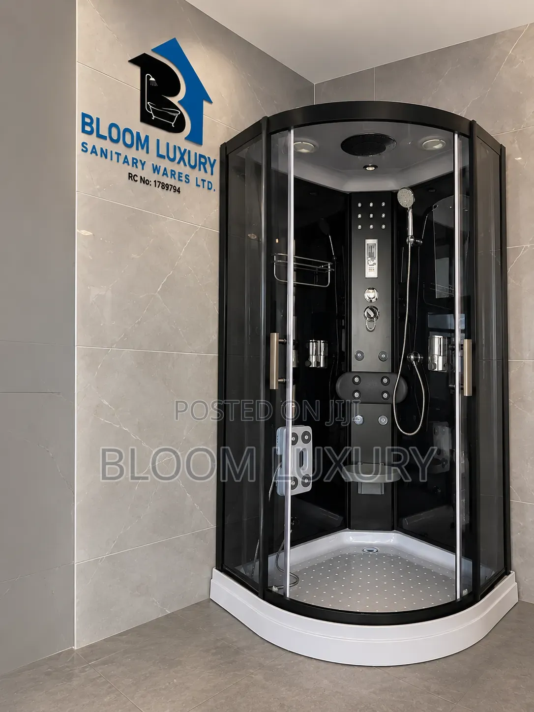 Black Framed Shower Room Enclosure