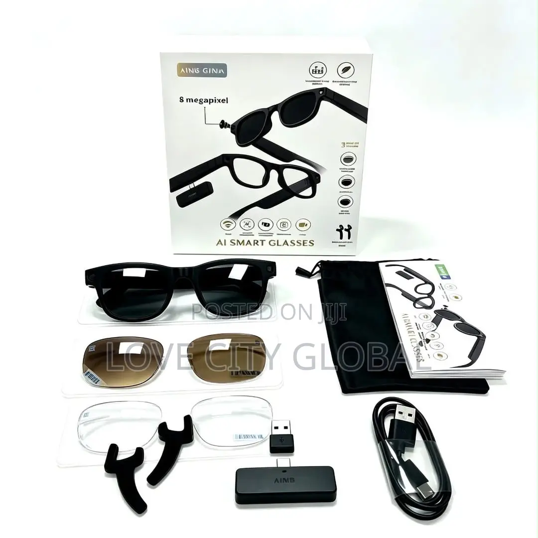 G1 Max AI Smart Glasses 8MP 4K Camera, ChatGPT, Bluetooth, 3 Lenses