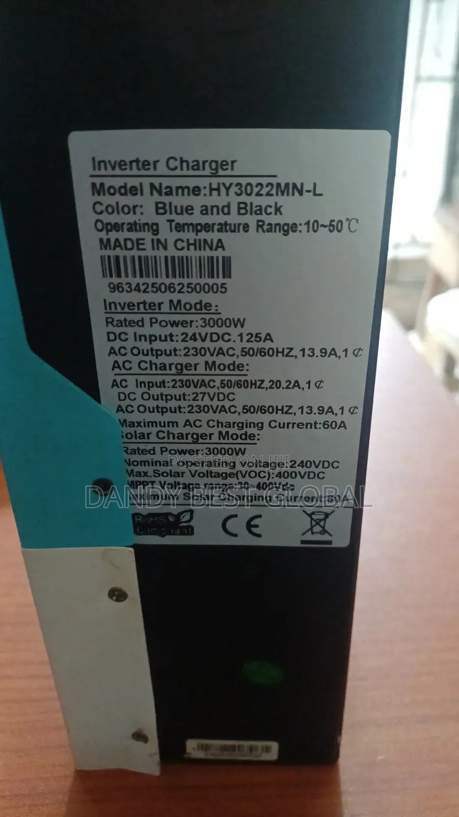 Duyad 3.2kva Hybrid Inverter 24v