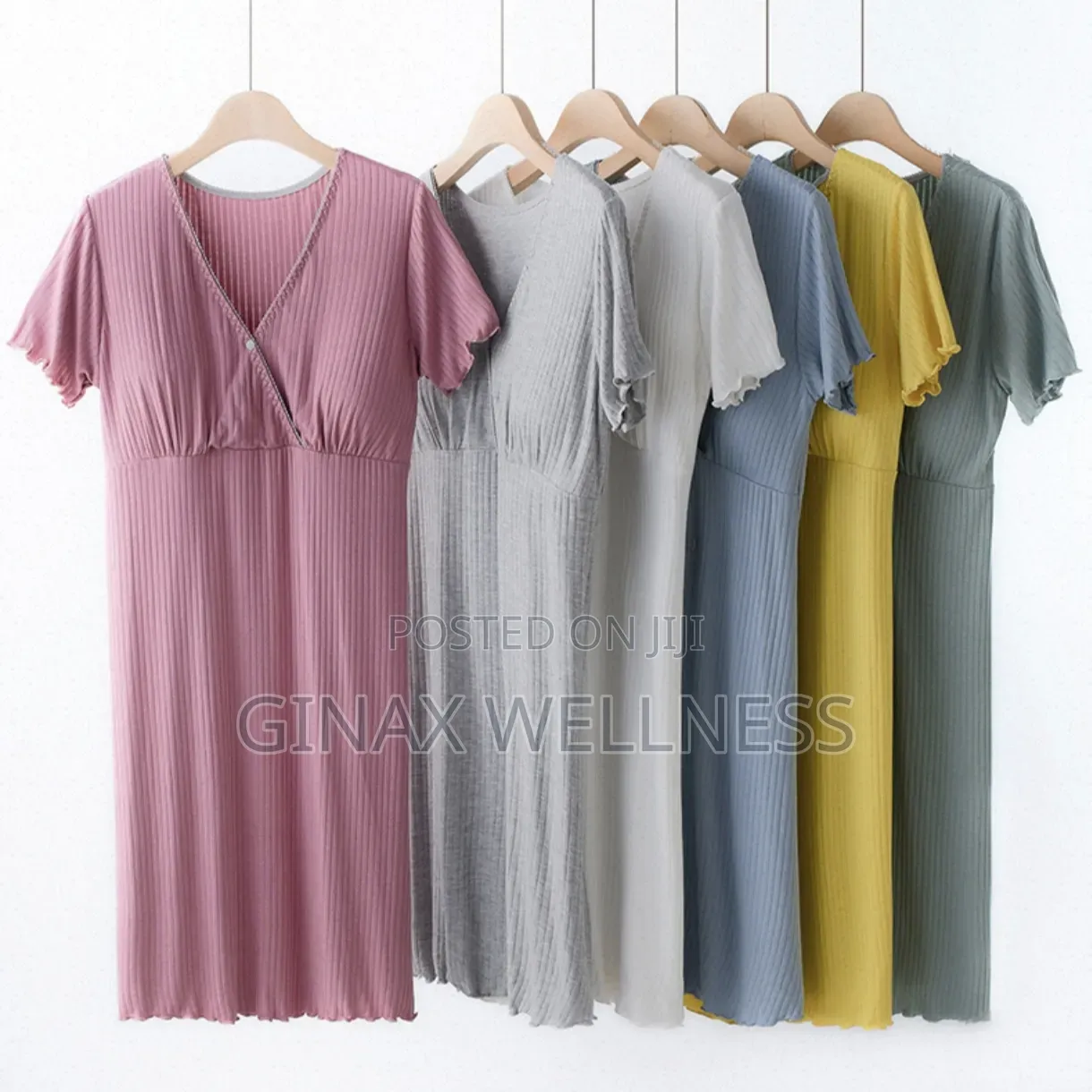 Maternity and Nursing Gowns With Built-in Bra Pads (M-3xl)