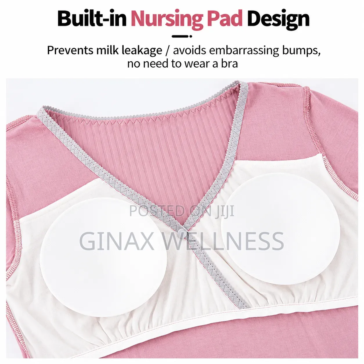 Maternity and Nursing Gowns With Built-in Bra Pads (M-3xl)