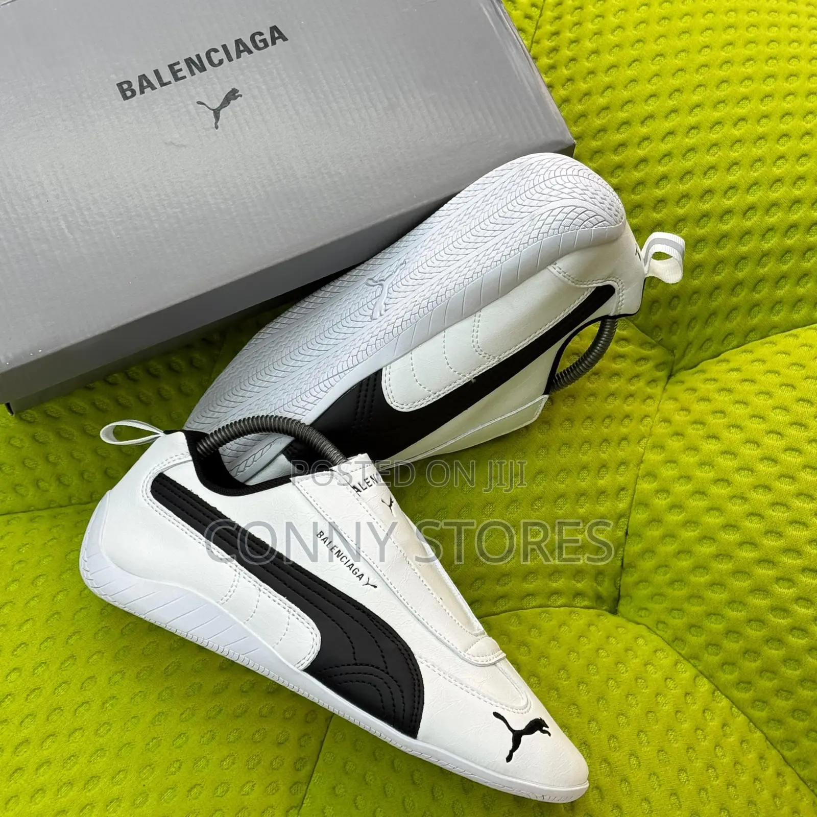 Balenciaga Fw25 X Puma Speedcat Leather “White Black”