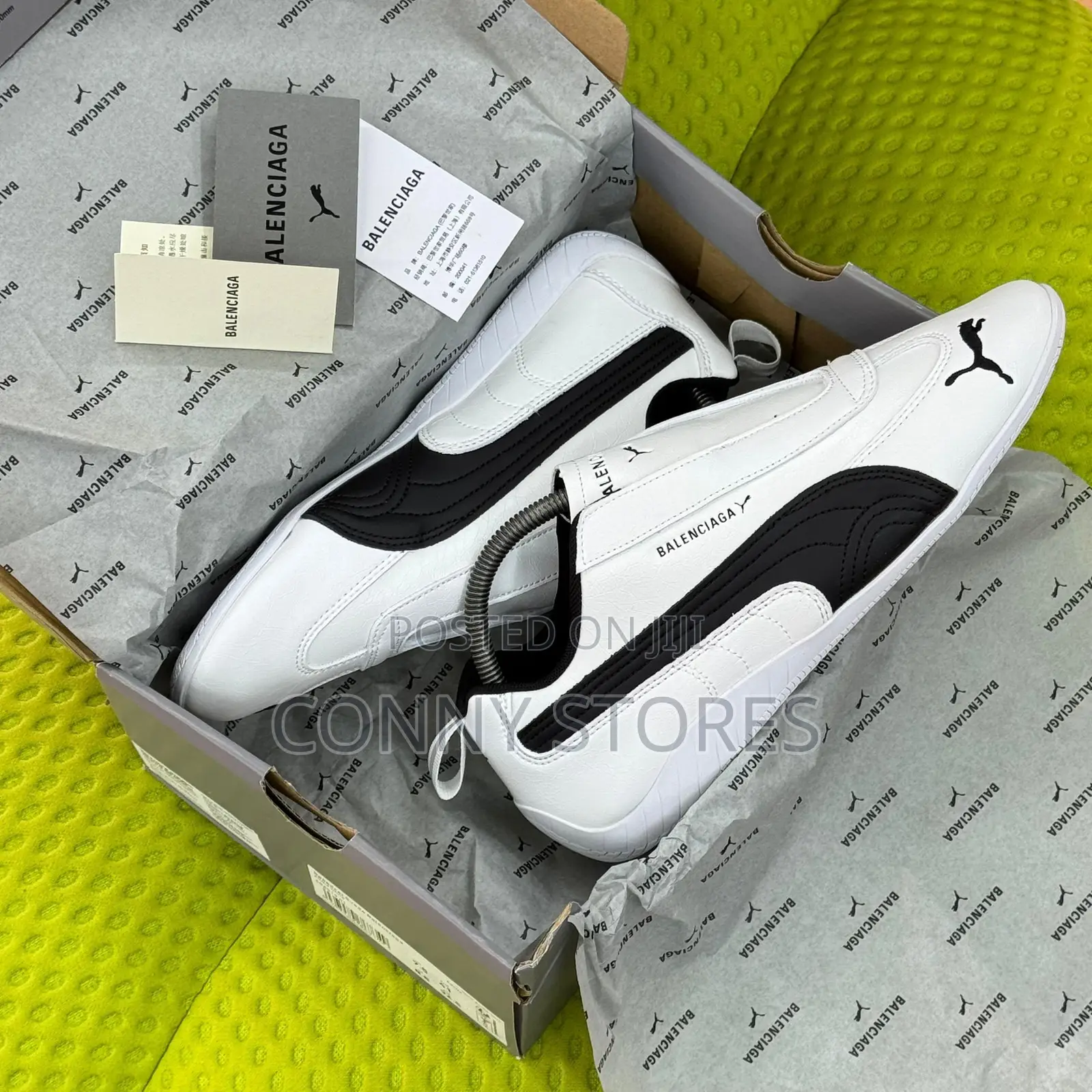 Balenciaga Fw25 X Puma Speedcat Leather “White Black”