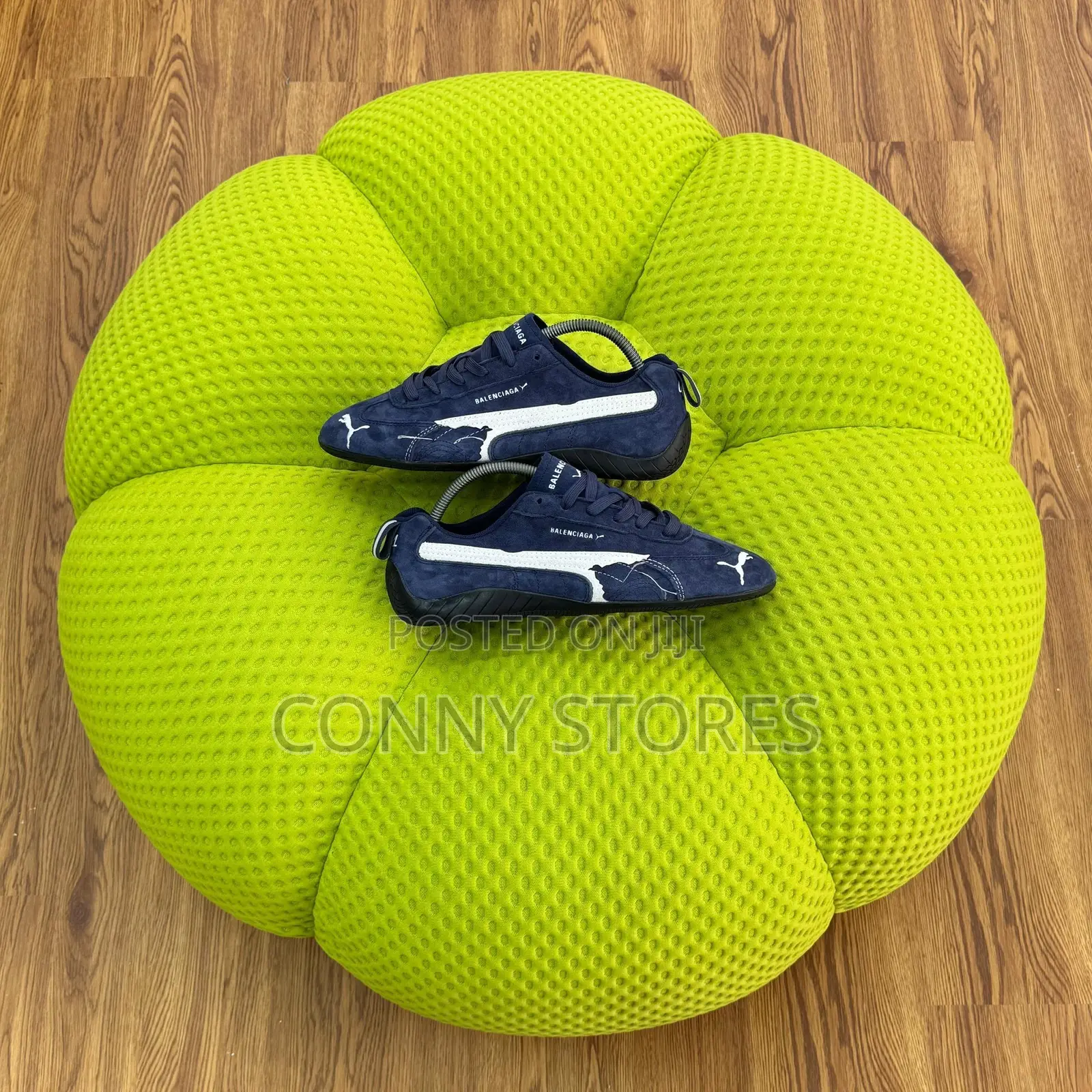 Balenciaga Fw25 X Puma Speedcat Leather “Navy White”