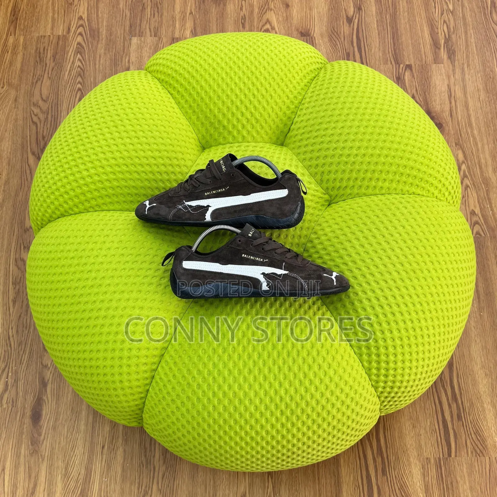 Balenciaga Fw25 X Puma Speedcat Leather “Brown White”