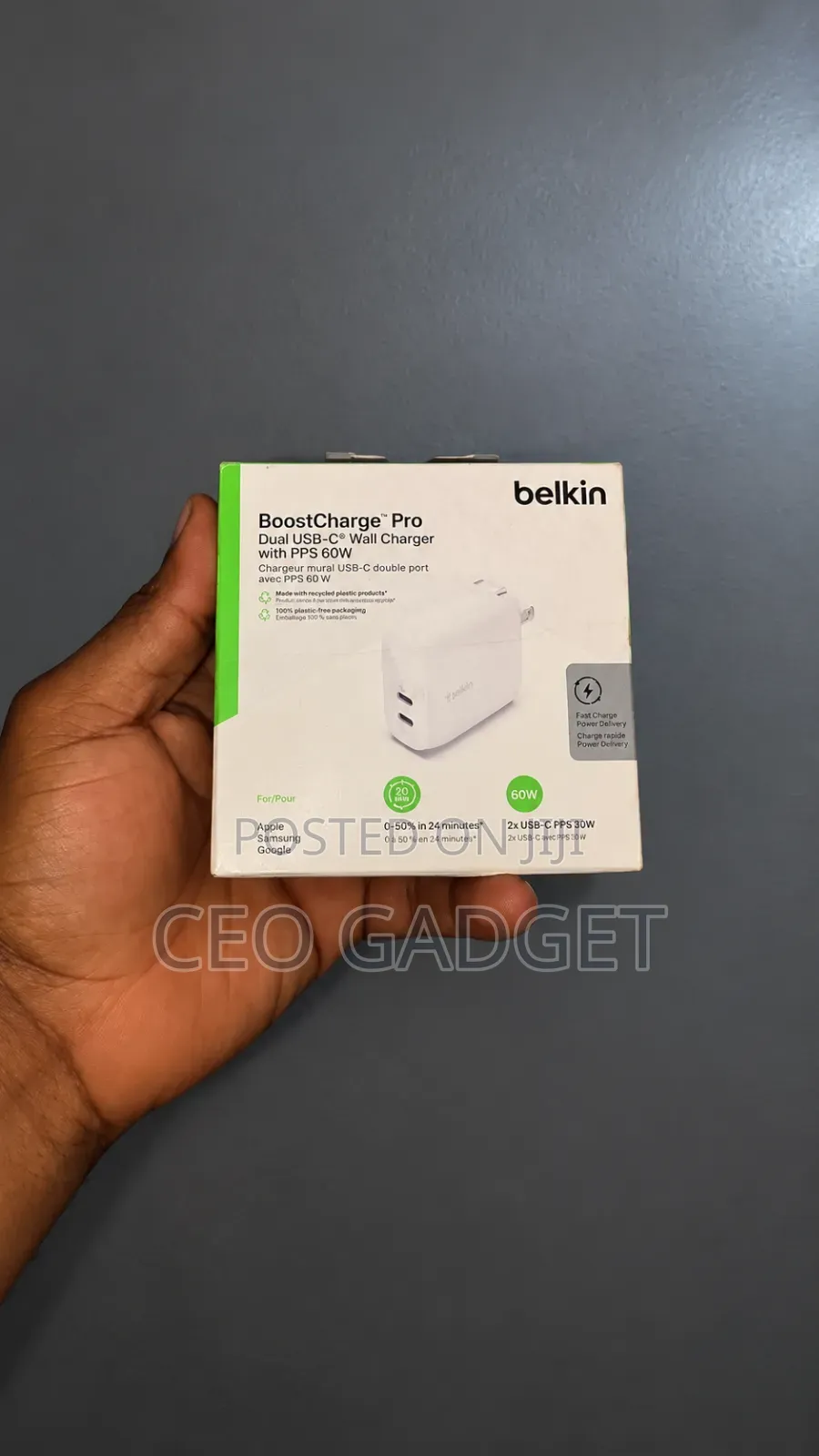 BELKIN Boost Charge Pro Dual USB C Wall Charger