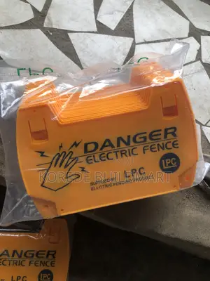 High-Visibility Electric Fence Danger Warning Sign