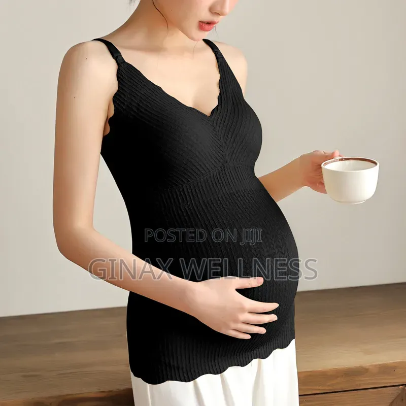 Maternity and Nursing Camisole With Breastfeeding Clips