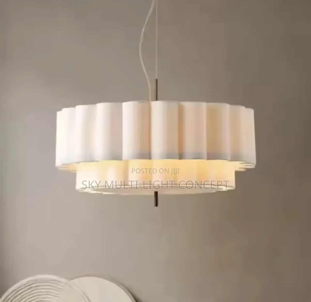 Modern Retro Fabric Pendant Chandelier