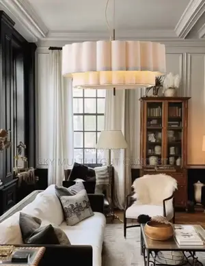 Modern Retro Fabric Pendant Chandelier