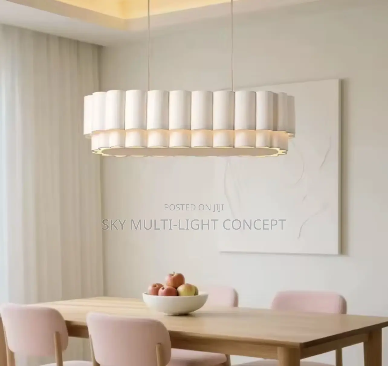 Modern Retro Fabric Chandelier