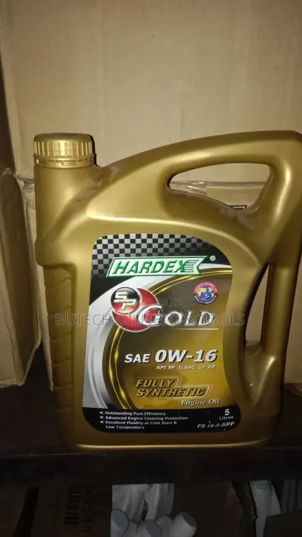 HARDEX SP GOLD 0w-16 Fully Synthetic Engine Oil – 5 Litres