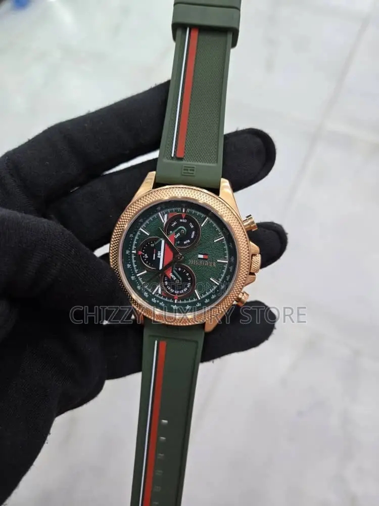 Tommy Hilfiger Quality Luxury Men Automatic Engine Wristwatch