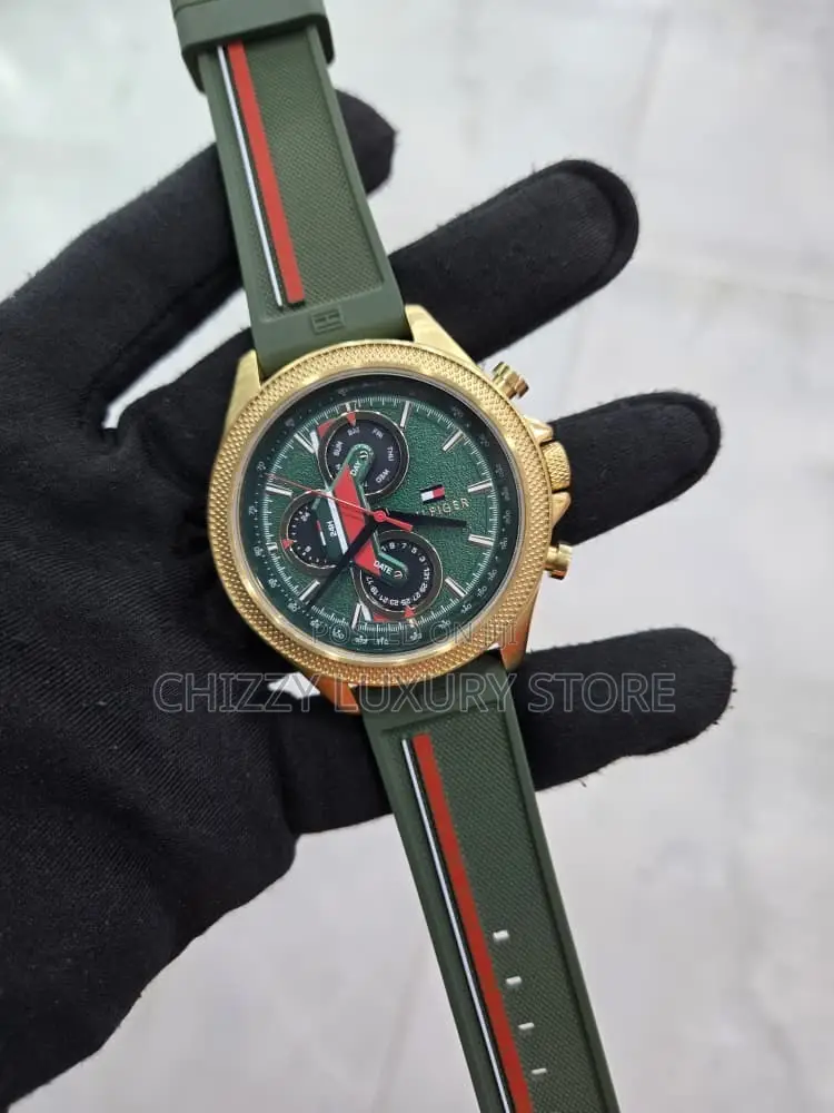 Tommy Hilfiger Quality Luxury Men Automatic Engine Wristwatch