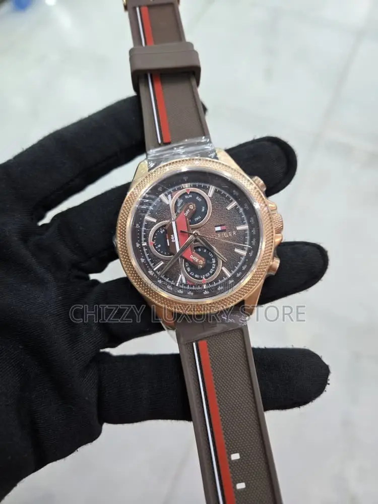Tommy Hilfiger Quality Luxury Men Automatic Engine Wristwatch