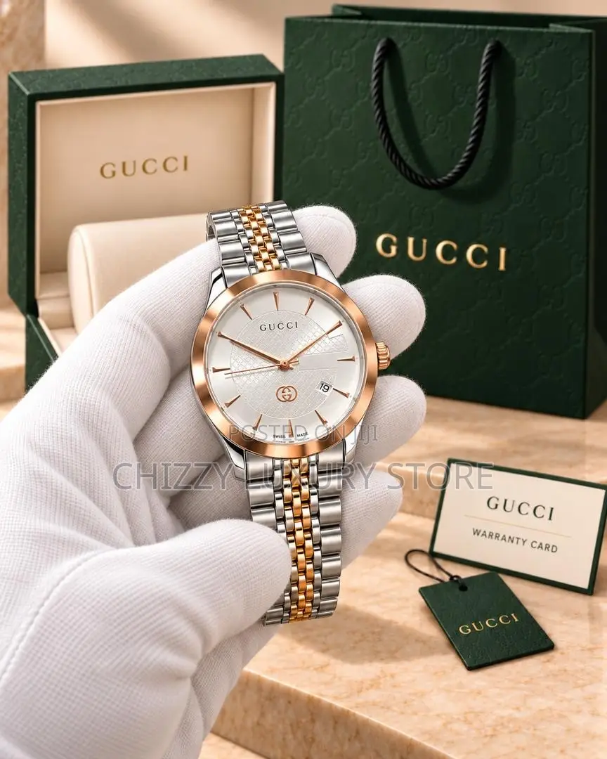 Gucci Quality Men Chain Strap Wristwatch