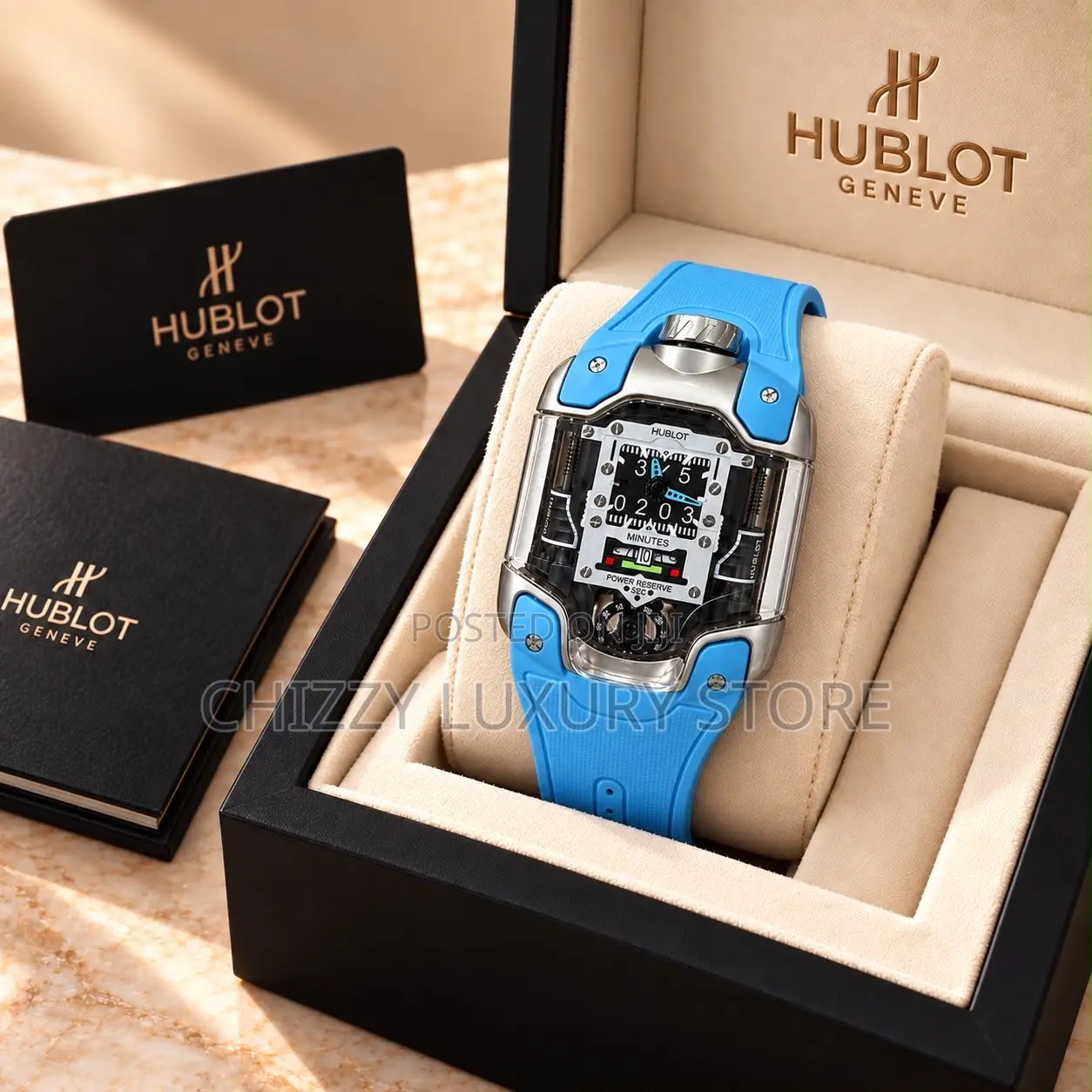 Hublot Quality Men Rubber Strap Wristwatch