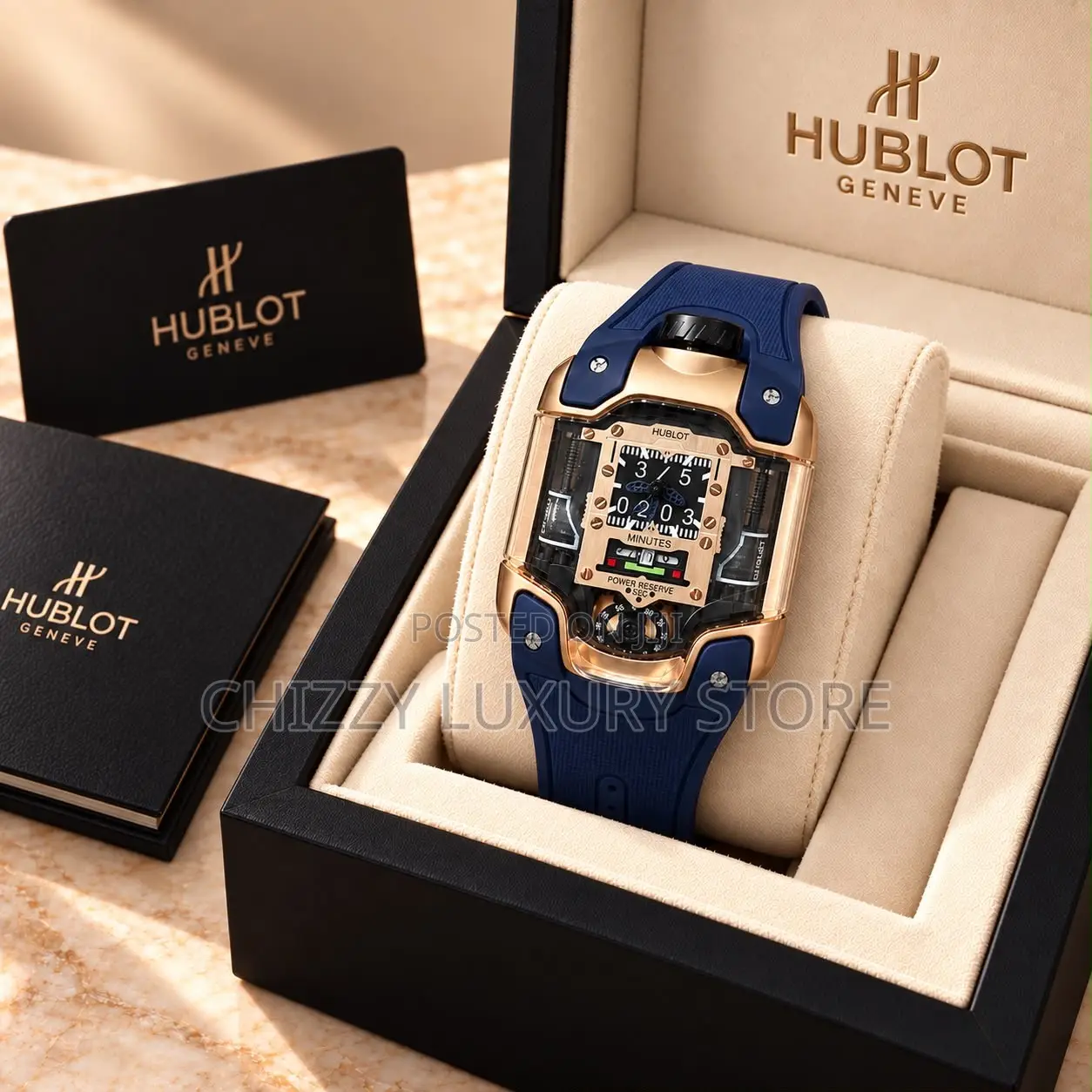 Hublot Quality Men Rubber Strap Wristwatch