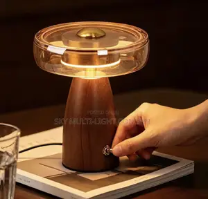 Nordic Wood Glass High-End Led Table Lamp