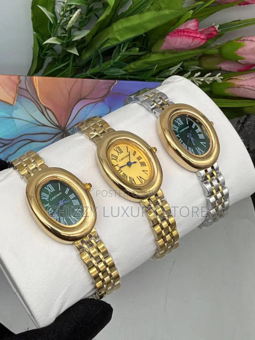 Cartier Quality Luxury Ladies Chain Strap Wristwatch