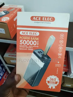 ACE ELEC 50000mAh Power Bank - Fast Charging, LED Display