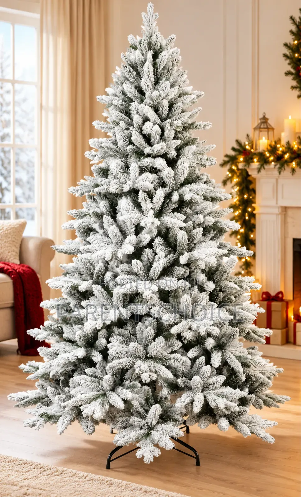 Frosted Artificial Christmas Tree for Home, Office,Party - 5ft/6ft/7ft
