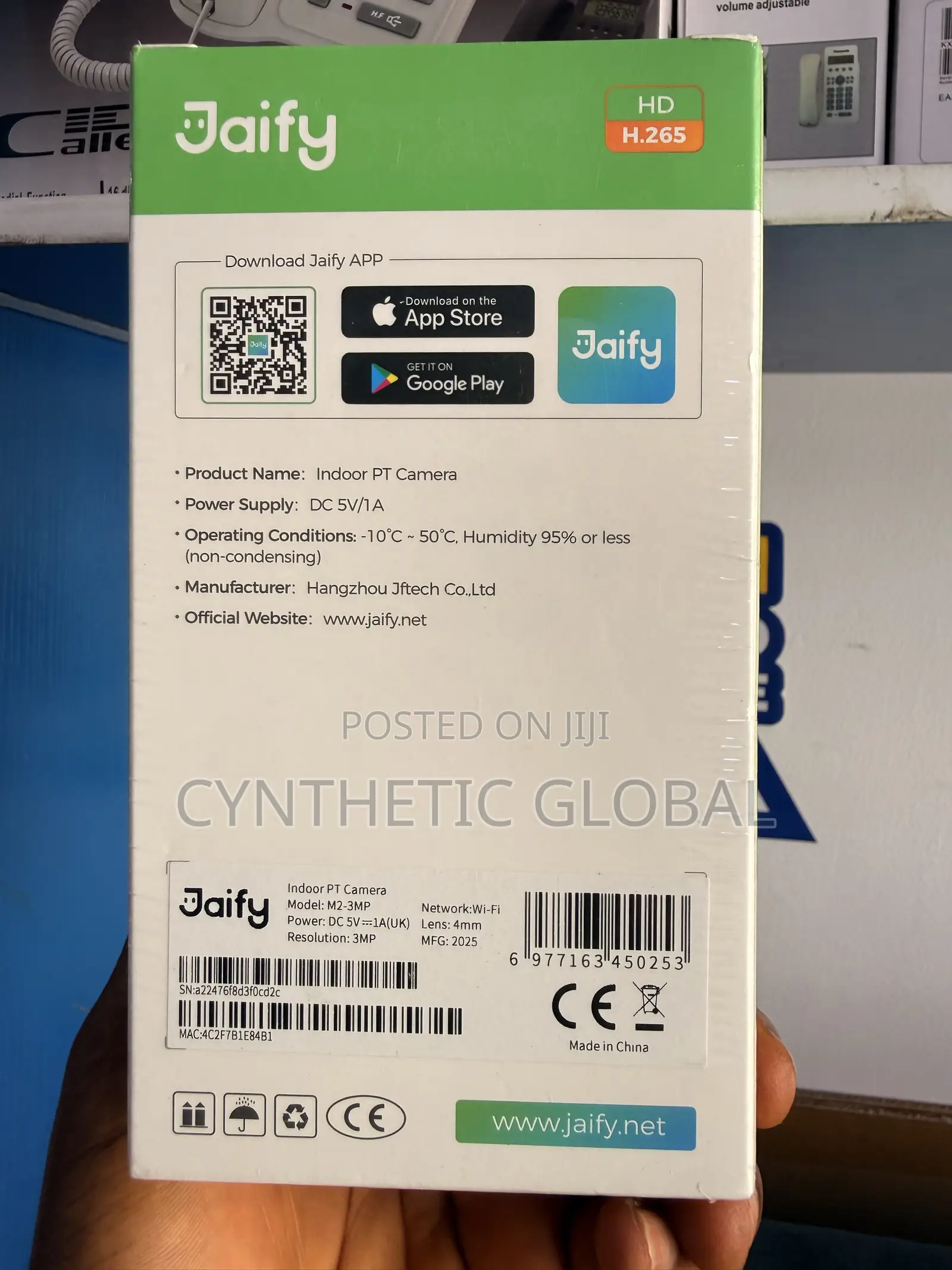 Jaify M2 Smart 3mp Indoor Pt Wifi Camera