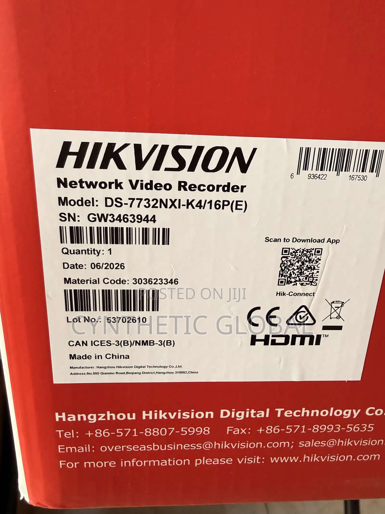 Ds-7732nxi-K4/16p Hikvision 4k 32ch Accusence NVR With Poe/4hdd