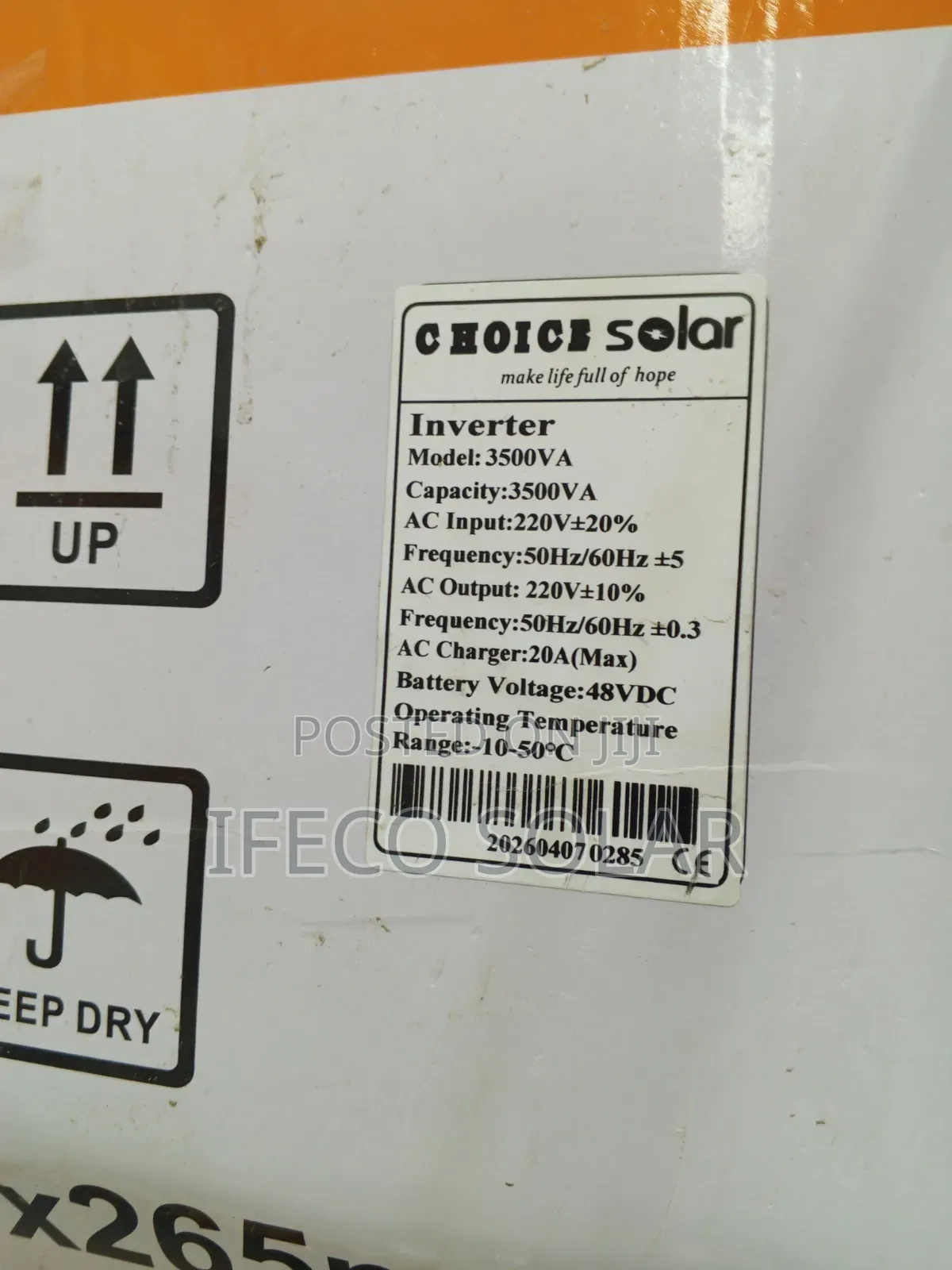 Choice Solar 3.5kva Solar Inverter