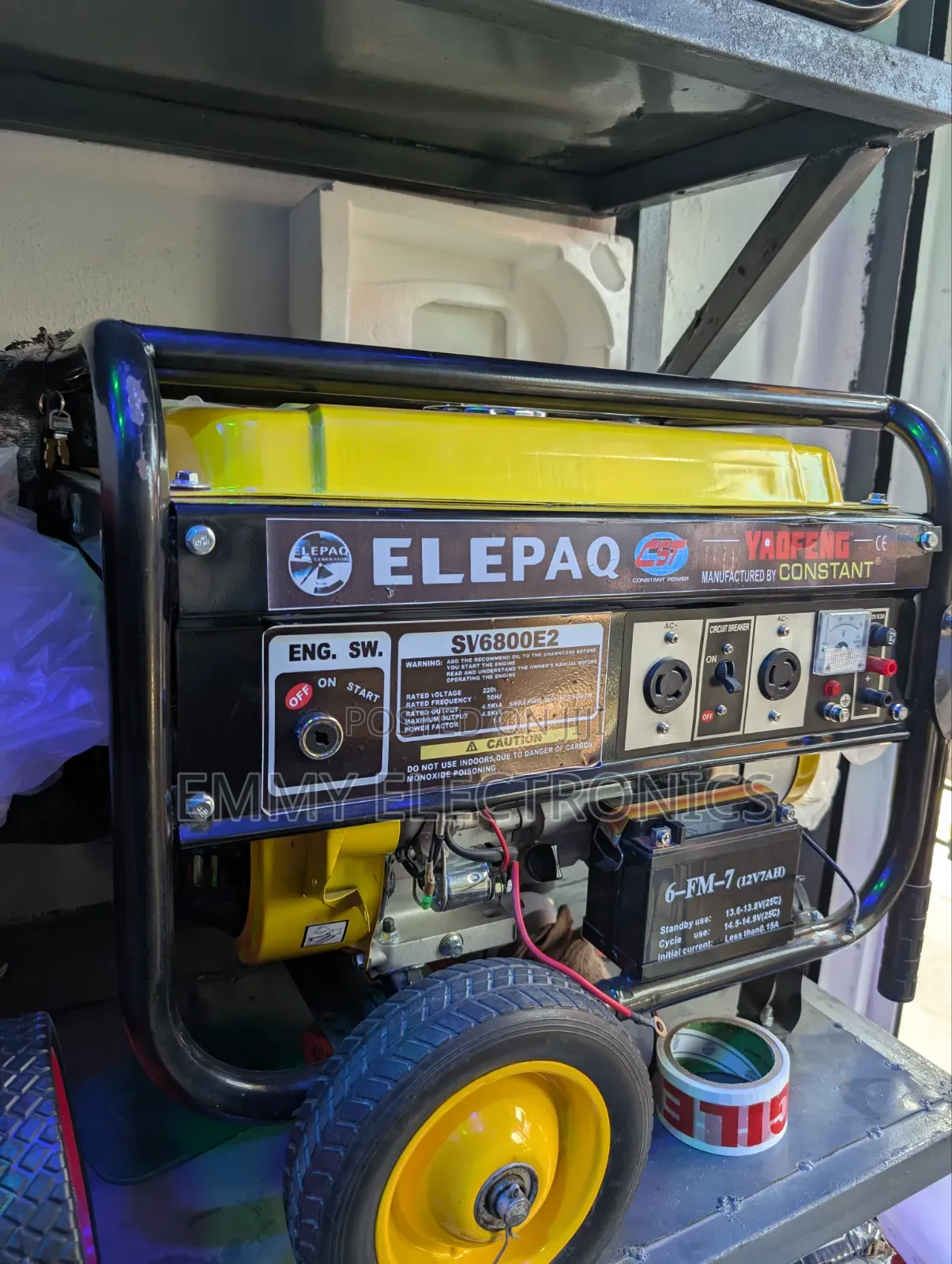 Brand New 4.5kva Elepaq Constant Petrol Generator %Copper With Oil