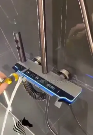 Luxury LED Digital Display Shower Mixer Tap With Hand Rose