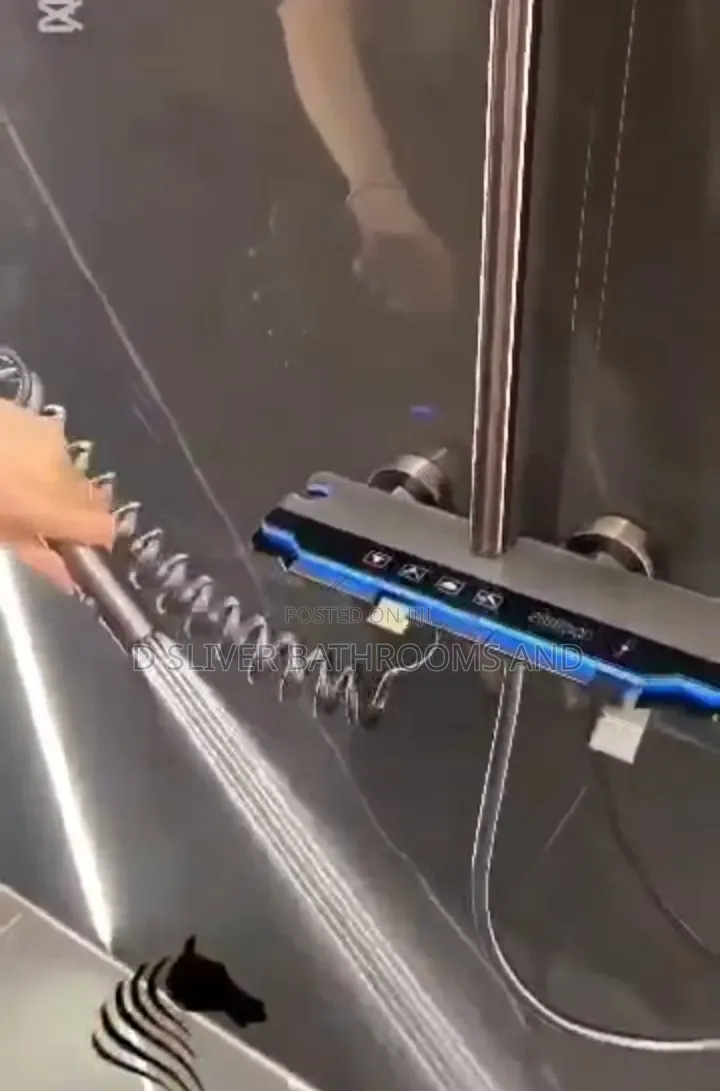 Luxury LED Digital Display Shower Mixer Tap With Hand Rose