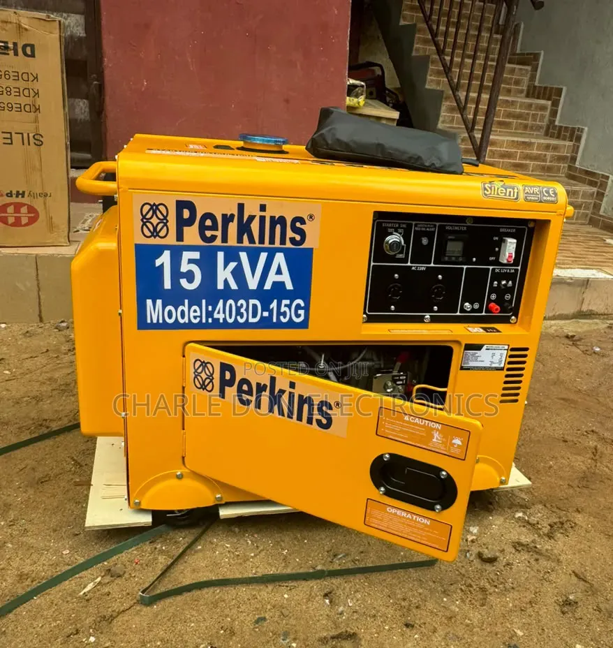 Original Perkins 15kVA Diesel Generator – Strong and Reliable