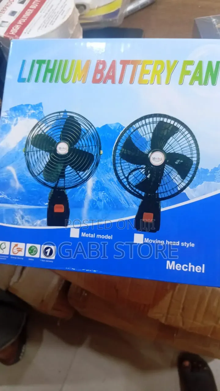 Rotating Lithium Fan With Double Battery