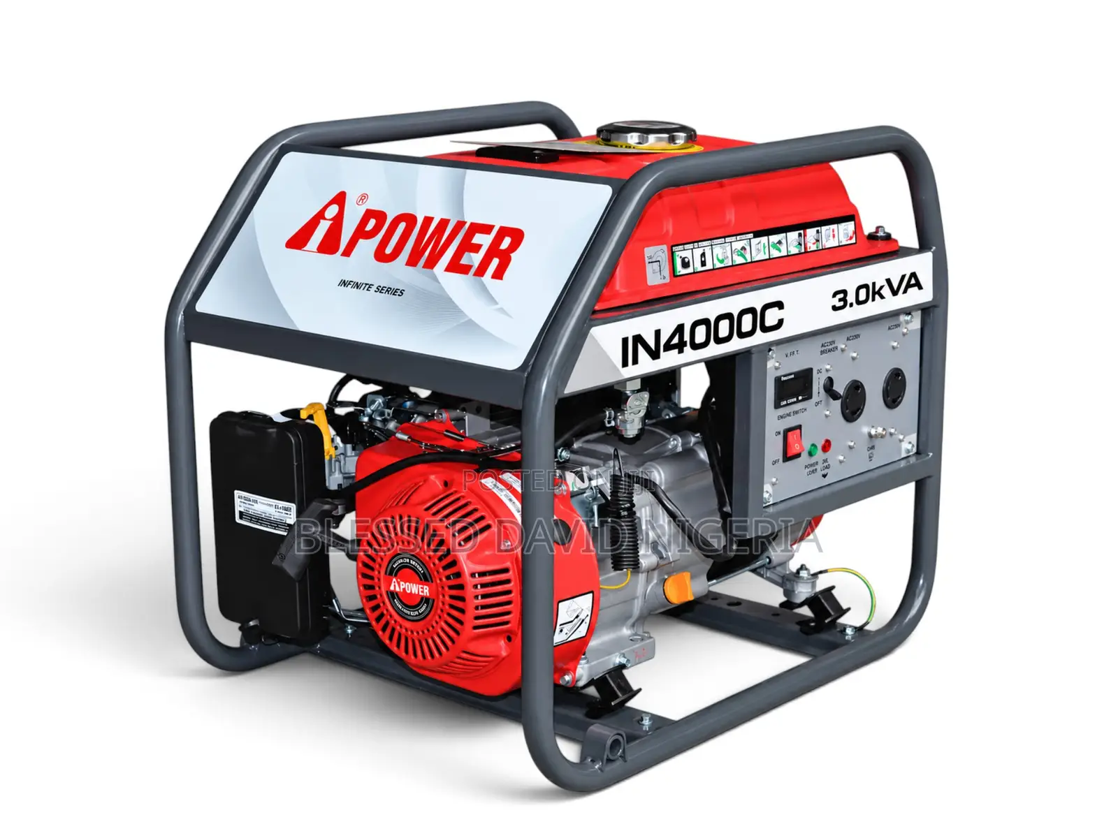 iPower IN4000C 3.0kva Manual Start Petrol Generator 100% Copper
