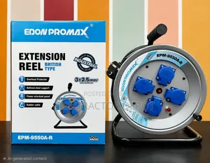 Edon Promax EPM-9550A-R 50m Heavy-Duty Extension Cable Reel