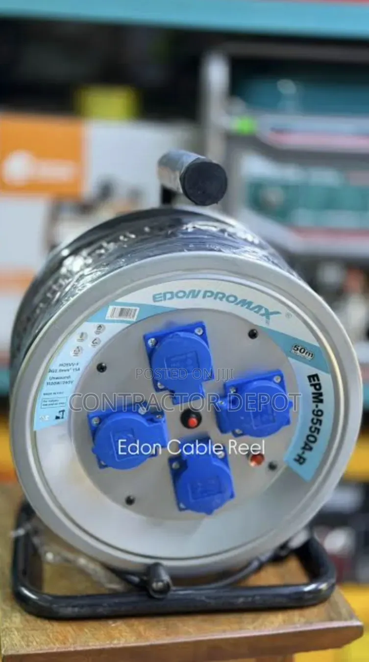Edon Promax EPM-9550A-R 50m Heavy-Duty Extension Cable Reel