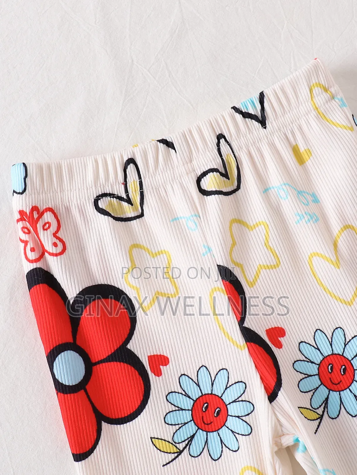 2-Piece Baby Girls Floral Long-Sleeve Top and Flared Trousers (9-12m)
